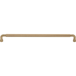 Top Knobs Garrison 12" Center to Center Honey Bronze Cabinet Pull, 12-1/2" Length x 1/2" Width x 1-5/16" Projection