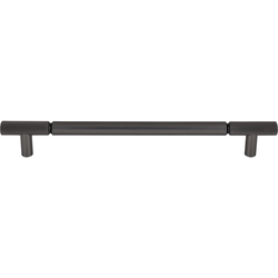 Top Knobs Prestwick 12" Center to Center Ash Gray Appliance Pull, 14-5/8" Length x 3/4" Width x 2" Projection