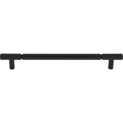 Top Knobs Prestwick 12" Center to Center Flat Black Appliance Pull, 14-5/8" Length x 3/4" Width x 2" Projection