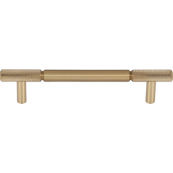 Top Knobs Prestwick 5-1/16" Center to Center Honey Bronze Cabinet Pull, 6-5/8" Length x 1/2" Width x 1-3/8" Projection