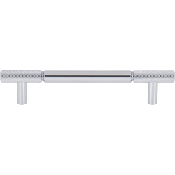 Top Knobs Prestwick 5-1/16" Center to Center Polished Chrome Cabinet Pull, 6-5/8" Length x 1/2" Width x 1-3/8" Projection
