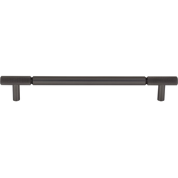 Top Knobs Prestwick 7-9/16" Center to Center Ash Gray Cabinet Pull, 9-3/16" Length x 1/2" Width x 1-3/8" Projection