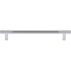 Top Knobs Prestwick 7-9/16" Center to Center Polished Chrome Cabinet Pull, 9-3/16" Length x 1/2" Width x 1-3/8" Projection