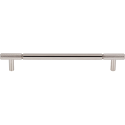 Top Knobs Prestwick 7-9/16" Center to Center Polished Nickel Cabinet Pull, 9-3/16" Length x 1/2" Width x 1-3/8" Projection