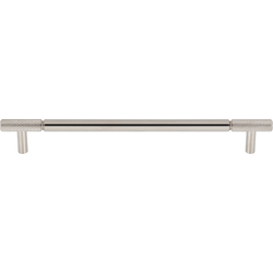 Top Knobs Prestwick 8-13/16" Center to Center Polished Nickel Cabinet Pull, 10-7/16" Length x 1/2" Width x 1-3/8" Projection