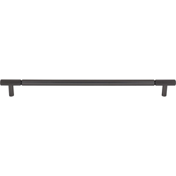 Top Knobs Prestwick 12" Center to Center Ash Gray Cabinet Pull, 13-5/8" Length x 1/2" Width x 1-3/8" Projection