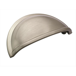 Cup Pulls 3 Inch Center to Center Satin Nickel Cabinet Cup Pull
