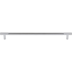 Top Knobs Prestwick 12" Center to Center Polished Chrome Cabinet Pull, 13-5/8" Length x 1/2" Width x 1-3/8" Projection
