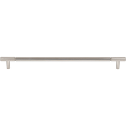 Top Knobs Prestwick 12" Center to Center Polished Nickel Cabinet Pull, 13-5/8" Length x 1/2" Width x 1-3/8" Projection