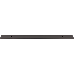 Top Knobs Radcliffe 12" Center to Center Ash Gray Appliance Pull, 17" Length x 1-1/2" Width x 3/16" Projection