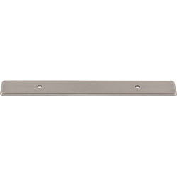 Top Knobs Radcliffe 3-3/4" Center to Center Brushed Satin Nickel Backplate, 6-3/4" Length x 1" Width x 1/8" Projection