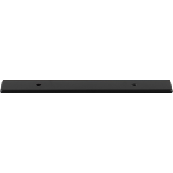 Top Knobs Radcliffe 3-3/4" Center to Center Flat Black Backplate, 6-3/4" Length x 1" Width x 1/8" Projection