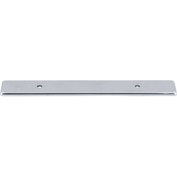 Top Knobs Radcliffe 3-3/4" Center to Center Polished Chrome Backplate, 6-3/4" Length x 1" Width x 1/8" Projection