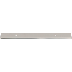 Top Knobs Radcliffe 3-3/4" Center to Center Polished Nickel Backplate, 6-3/4" Length x 1" Width x 1/8" Projection