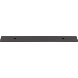 Top Knobs Radcliffe 5-1/16" Center to Center Ash Gray Backplate, 8-1/16" Length x 1" Width x 1/8" Projection