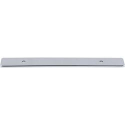 Top Knobs Radcliffe 5-1/16" Center to Center Polished Chrome Backplate, 8-1/16" Length x 1" Width x 1/8" Projection