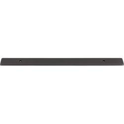Top Knobs Radcliffe 6-5/16" Center to Center Ash Gray Backplate, 9-5/16" Length x 1" Width x 1/8" Projection