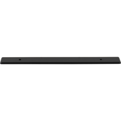 Top Knobs Radcliffe 6-5/16" Center to Center Flat Black Backplate, 9-5/16" Length x 1" Width x 1/8" Projection