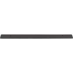 Top Knobs Radcliffe 7-9/16" Center to Center Ash Gray Backplate, 10-9/16" Length x 1" Width x 1/8" Projection
