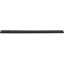 Top Knobs Radcliffe 8-13/16" Center to Center Flat Black Backplate, 11-13/16" Length x 1" Width x 1/8" Projection