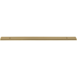 Top Knobs Radcliffe 8-13/16" Center to Center Honey Bronze Backplate, 11-13/16" Length x 1" Width x 1/8" Projection