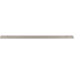 Top Knobs Radcliffe 12" Center to Center Brushed Satin Nickel Backplate, 15" Length x 1" Width x 1/8" Projection