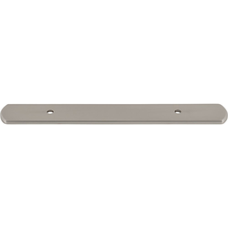 Top Knobs Wescott 3-3/4" Center to Center Brushed Satin Nickel Backplate, 6-3/4" Length x 1" Width x 1/8" Projection