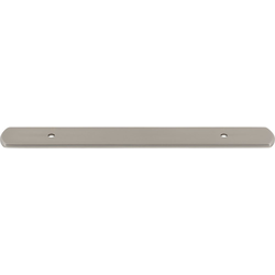 Top Knobs Wescott 5-1/16" Center to Center Brushed Satin Nickel Backplate, 8-1/16" Length x 1" Width x 1/8" Projection