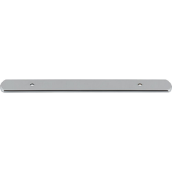 Top Knobs Wescott 5-1/16" Center to Center Polished Chrome Backplate, 8-1/16" Length x 1" Width x 1/8" Projection