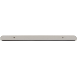 Top Knobs Wescott 5-1/16" Center to Center Polished Nickel Backplate, 8-1/16" Length x 1" Width x 1/8" Projection