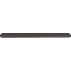 Top Knobs Wescott 6-5/16" Center to Center Ash Gray Backplate, 9-5/16" Length x 1" Width x 1/8" Projection
