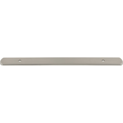 Top Knobs Wescott 6-5/16" Center to Center Brushed Satin Nickel Backplate, 9-5/16" Length x 1" Width x 1/8" Projection