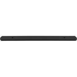 Top Knobs Wescott 6-5/16" Center to Center Flat Black Backplate, 9-5/16" Length x 1" Width x 1/8" Projection
