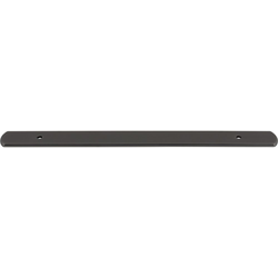 Top Knobs Wescott 7-9/16" Center to Center Ash Gray Backplate, 10-5/8" Length x 1" Width x 1/8" Projection
