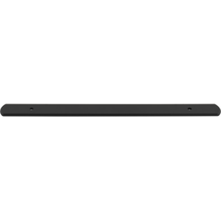 Top Knobs Wescott 7-9/16" Center to Center Flat Black Backplate, 10-5/8" Length x 1" Width x 1/8" Projection