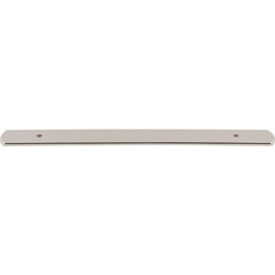 Top Knobs Wescott 7-9/16" Center to Center Polished Nickel Backplate, 10-5/8" Length x 1" Width x 1/8" Projection