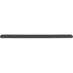 Top Knobs Wescott 8-13/16" Center to Center Ash Gray Backplate, 11-13/16" Length x 1" Width x 1/8" Projection