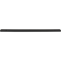Top Knobs Wescott 12" Center to Center Flat Black Backplate, 15" Length x 1" Width x 1/8" Projection