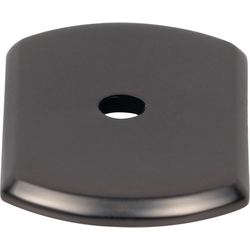 Top Knobs Wescott 1-1/2" Center to Center Ash Gray Backplate, 1-1/2" Length x 1" Width x 1/8" Projection