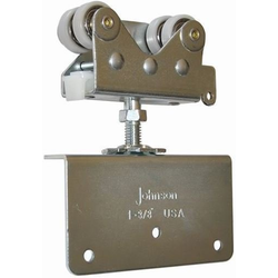 2022 Side Mount Hanger Plate for 1-3/8" Door Thickness, using 200 Series Track, Hanger/Carrier Included, Zinc/Brass/White