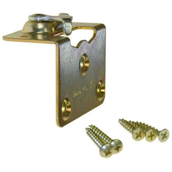 1035 Two Side Mount Hanger Plates for 1-3/4" Door Thickness, using 100 and 138F Series Track, Hanger Not Included, Zinc/Brass/White, Pair