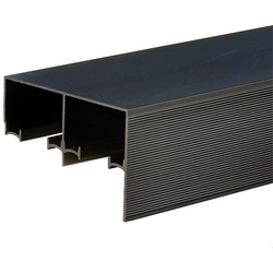 138F 72" Length Single Bronze Bypass Track for 1-3/4" Thickness Doors with 138F Series Track, Anodized Bronze