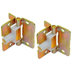 1703 Non-Mortise Bi-Fold Door Spring-Closing Hinges for 111, 1601, and 1700 Series, Burnished Brass, Pair