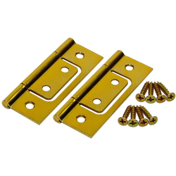 8% OFF 1823 3" Height Brass Non-Mortise Hinges for Bifold Doors, 2 each per Pack