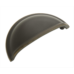 Clearance Sale, Cup Pulls 3 Inch Center to Center Roman Bronze Cabinet Cup Pull