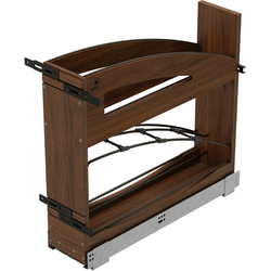 Craftsman 5-15/16" Width x 21-21/32" Depth x 19-5/8" Height Base Cabinet Pullout with Tray Divider/ Wrap Holder, Clear Coat Maple