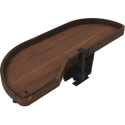 Craftsman Girasolo Blind Cabinet Right Corner Organizer for 15" Face Frame-16-1/2" Frameless Opening Width x 10-1/2" Height Floor Mounted, Clear Coat Maple/Black Accents