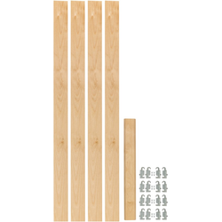 30% OFF 2-3/8" Width x 42-5/16" Length Adjustable Wood Pilaster Rollout System with Undermount Slide Brackets, Maple