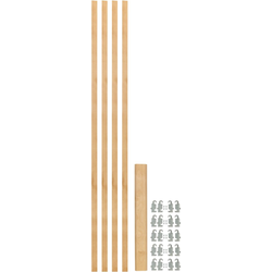 30% OFF 7/8" Width x 49-7/8" Length Adjustable Wood Pilaster Rollout System with Undermount Slide Brackets, Maple