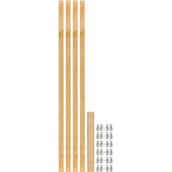 30% OFF 1-1/8" Width x 57-7/16" Length Adjustable Wood Pilaster Rollout System with Undermount Slide Brackets, Maple